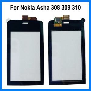 3.0 인치 터치스크린 터치 패널 노키아 아샤 308 309 310 터치 스크린 디지타이저 센서 휴대 전화 터치 패