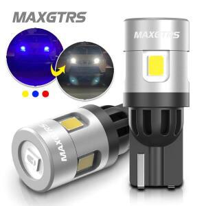 2X W5W T10 LED 전구 194 168 자동차 웨지 색상 변경 계기판 램프 화이트/블루/레드/옐로우 클리어런스 라