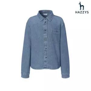 매장정품 HAZZYS 헤지스 [25FW] 데님 루즈크랍핏 셔츠 HSSH5D808 829163