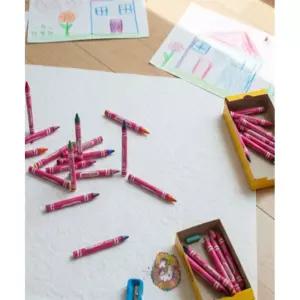 한생 크레욜라 색지전용 크레용 24색 색지색칠놀이