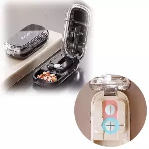 휴대용 알약 커팅기 4등분 2등분 자르기 약가위 쪼개기 소분 절단기 커터 케이스 보관용기