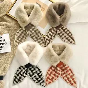 [하프클럽/]겨울 털 스카프 여성 여름 제비 머플러 쁘띠 페이크퍼