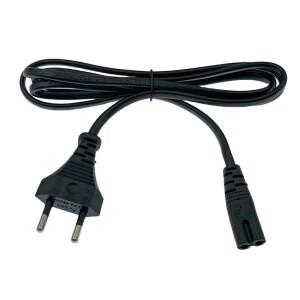 0.6m/1.5m/3m TV  램프  프린터 및 커넥터 플러그용 순수 구리 8자형 테일이 있는 2홀 유럽 표준 전원 케이