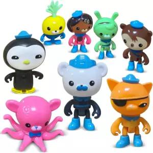 신테타 차네콜 액션 피규어 장난감 8개의 케이크 토퍼 장식 미니 애니멀 놀이 세트 생일 파티 용품