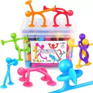 용 올레토이 흡입 피젯 장난감 21팩 컵 사람 - 자폐증 학교 교실 진정을 위한 벌크 보물 상자 스타킹