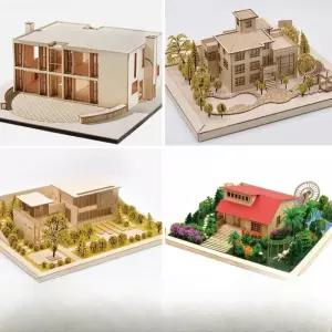 건물만들기 건축모형 베이직 집콕 작은집 모형 하우스 수제 미니어쳐 건물 목재