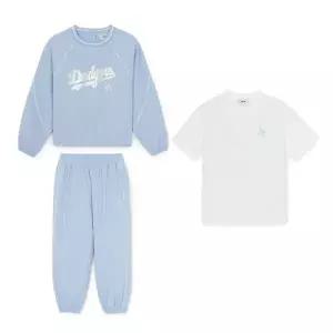 갤러리아 (S2A01)MLB키즈 여아 애슬레져 우븐 맨투맨 3 세트(7FS2A0161-07SBS)