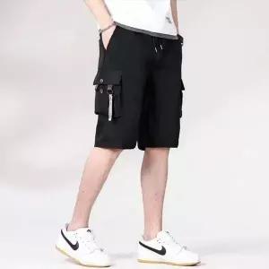 [셀러에이드]남성용 빈티지 4색 카고 포켓 스트랩 반바지 여름팬츠