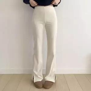 [다잇템] 여성 하이웨스트 슬림 옆면 슬릿 나팔 바지