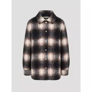 [국내정품] 빈폴 BEANPOLE LADIES 헤어리 옴브레 체크 셔켓 - 브라운 2538834