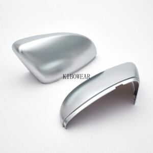 vw 호환 파사트 CC B7 시로코 제타 MK6 딱정벌레 실버 커버용 매트 크롬 사이드 윙 미러 캡 2010 2014 2 개