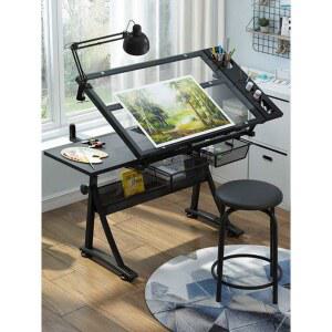 건축사 제도판 미술 작업대 기본초보자 설계 왼쪽 제도기 도면판 좌측 받침대