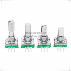 1PCS EC11 얇은 인코더 360 회전 포지셔닝 15 펄스 디지털 전위차계 5 핀 스위치 축 13M 호환m 20mm