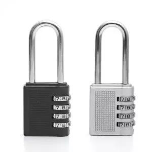 4자리 자물쇠 사물함 월렛 긴고리자물쇠 자물쇠고리 4중잠금 컨테이너자물쇠 안전자물쇠