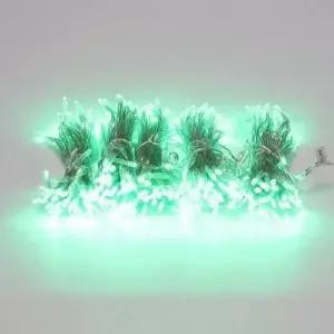 LED AQR477P8 크리스마스트리 전구 300구 연결형 투명선 녹색