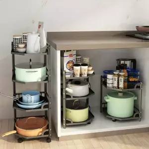 프라이팬정리대 ZCW651U6 냄비정리대 싱크인선반 코너선반 3단