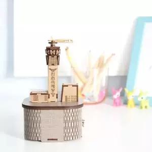 DIY LLB852X0 조립 회전 우드 오르골 인천국제공항