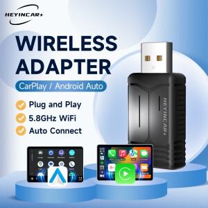 2025 HEYINCAR 무선 카플레이 안드로이드 자동 유튜브 음악 Spotify Toyota 호환 Audi 호환 Golf Peugeot