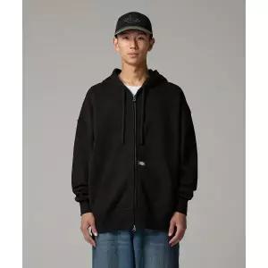 DICKIES 베이직 로고 후드 집업 Black 199213