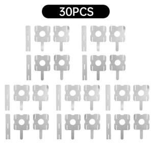 12/30Pcs 4S 18650 리튬 배터리 팩 스폿 용접 니켈 시트 교체 컴퓨터 도구 액세서리 용 U 자형