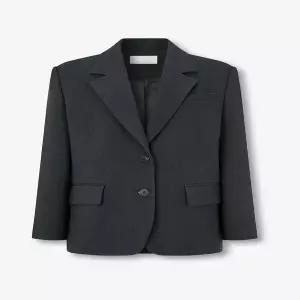 [보브] 백 버튼 디테일 싱글 자켓 (7156110002)