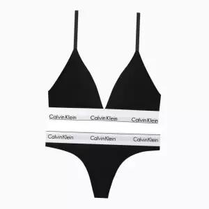 [Calvin Klein]UNDERWEAR CK 여성 브라렛 브라티팬티 세트 QF5650F3786 BLACK 698613