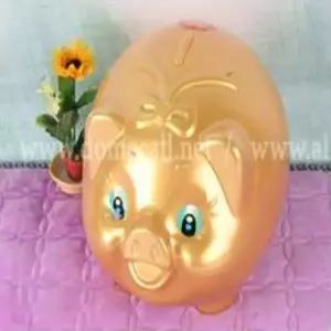 황금돼지 저금통 2호 심플 디자인 금돼지 저축통 귀여운 (WFKJE98)