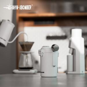 MHW3BOMBER Gambo 봉인 된 캐니스터 배기 밸브가있는 밀폐 커피 콩 보관 호환용기 마그네틱 스푼 캠핑 도구