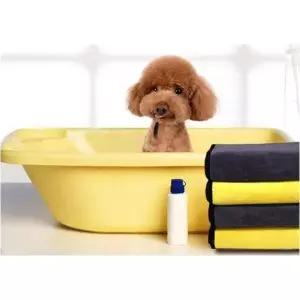 60x30cm 추천템 펫타올 나노극세사 인기 강아지 중형 고양이 샤워가운 목욕타월수건