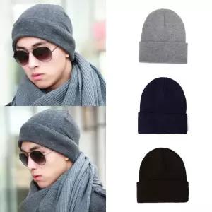 [룽스]여자 무지비니 겨울 롱 비니모자 빅사이즈비니