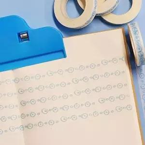 고품질 띠 컬러 테이프 다이어리꾸미기 마스킹 동그라미 다이어리꾸미기 다이어리데코 다꾸용품 WFI744H