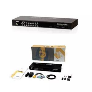 에이텐 16:1 KVM 스위치 PS2 USB 케이블별도 랙설치가능 CS1316