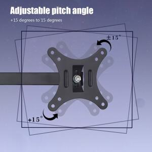 26bl TV 모니터 마운트 LCD LED 벽 브래킷 조정 가능한 화면 프레임 14-26 인치 용 스틸 홀더 지원