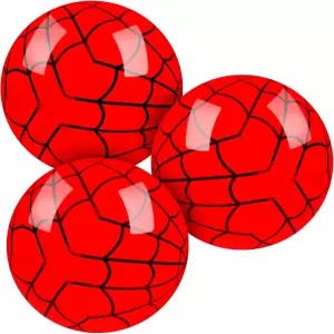 칸피아오테 3팩 16인치 비치볼 - 여름 수영장 및 비치 게임 선물용 스파이더 웹 테마 레드 생일 파티 용품