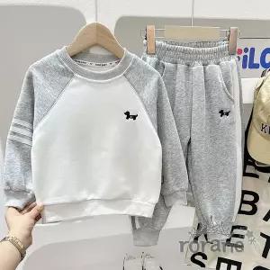 [보리보리/로라네]남아 주니어 상하복 세트 그레이