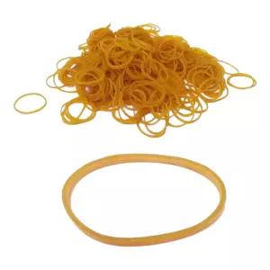 두꺼운 3mm 노란 포장 고무줄 약 390개 작업 수예 수선