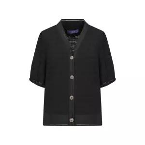 [올리비아하슬러]올리비아하슬러 여름 V넥 니트 크롭 블라우스_OHEMJK106