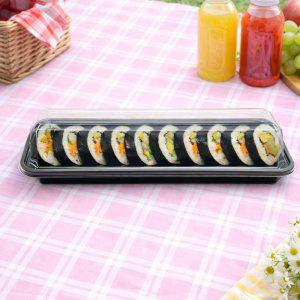 배달용기 김밥 유부초밥 케이스 100세트 도시락 포장 일회용 반찬