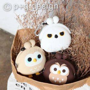 실리콘 동전지갑 동물 파우치 키링 피지디자인파우치 열쇠고리 부엉이