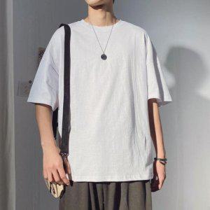 무지 반팔티 남성티셔츠 오버핏 남자 이쁜