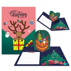 입체카드 유치원단체 크리스마스 미술용품 어린이