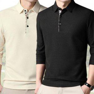 긴팔 유니폼티셔츠 카라티 남자긴팔티 식당 단체