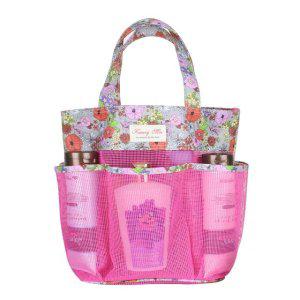 포켓 망사 목욕가방 - 핑크 /수영가방/스파/비치