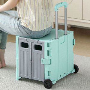 2단 접이식 쇼핑카트 폴딩 핸드카트 쿠루마 캐리어 바퀴달린 장바구니 손수레 2륜