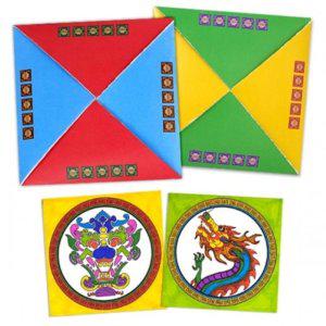 DIY 초등 유치원 딱지 유아미술 전통종이 미