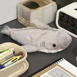 관리 포카 죠스필통 느낌상점 상어인형필통 플라스틱 동물필통 보관함