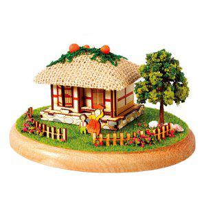 나무모형 유치원 초가집 미니하우스 DIY키트