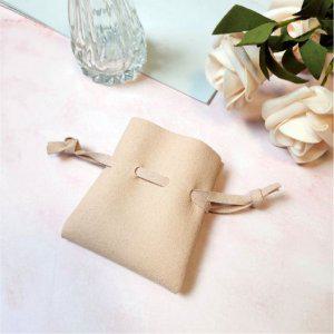 주머니 극세사 초미니파우치 누드핑크 복주머니 예쁜파우치 주얼리