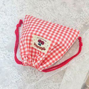 파우치백 스트링 복조리파우치 복조리백 면파우치 여성용품파우치 체크