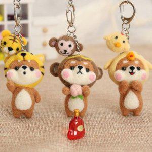 양모펠트 시바 DIY만들기세트 펠트 니들펠트 양모니들